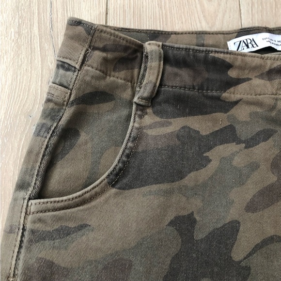 Zara Y2K Camo Mini Skorts Size S - Picture 8 of 11